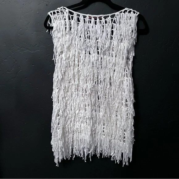Michael Farrell women vest crochet Size:S Color white Boho, Festival, Summer - Picture 9 of 11